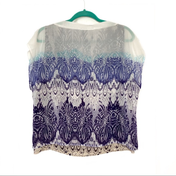 CAbi 238 Sleeveless Chiffon Blouse Size S - Picture 2 of 5